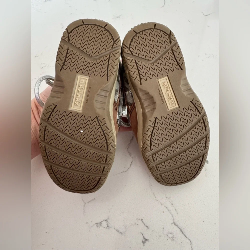 Sperry Top-Sider BLUEFISH Boat Shoe - Toddler / Little Kid - Tan SIZE 7